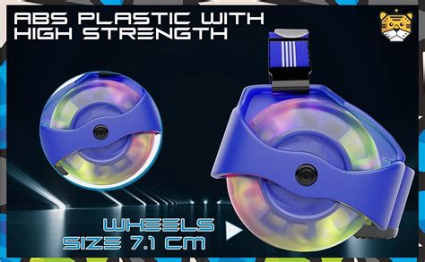 Tygatec Flashing LED Wheels Roller Skates - Light-Up Adjustable Skates ...