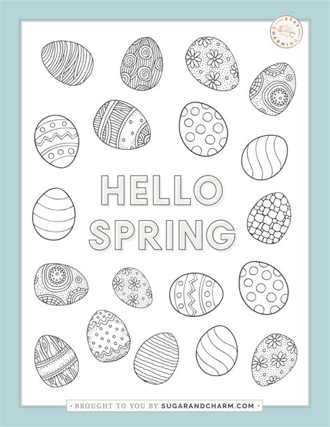 Printable Easter Egg Coloring Pages [2025]