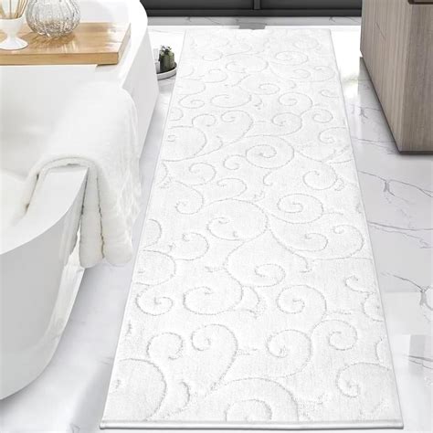 Amazon.com: HEBE Bathroom Rugs Runner 70''x24'' Luxury Bath Mat Non ...