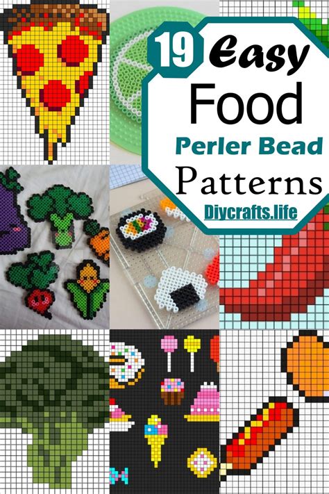 Perler Bead Food Designs 的图像结果
