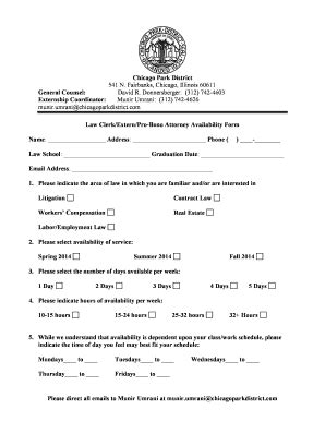 Blank Chicago Park District Form - Fill Online, Printable, Fillable ...