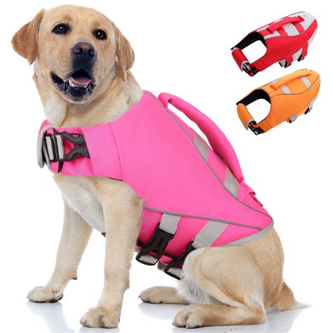 Queenmore Dog Life Jacket,Life Vest for Large Medium Small Dogs ...