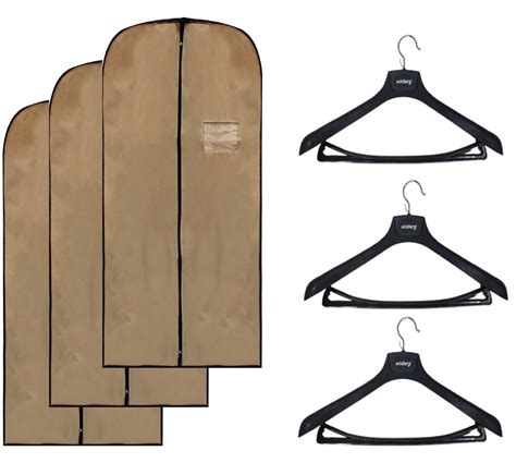 Winberg 3 Pcs Premium Cream Coat Cover with 3 Pcs Hanger combo Pack CHC ...