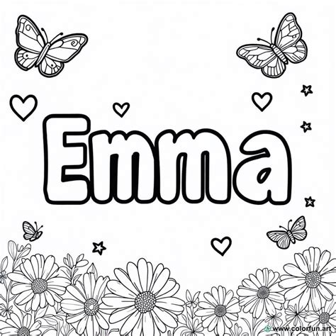 Emma's coloring page Download or Print for free