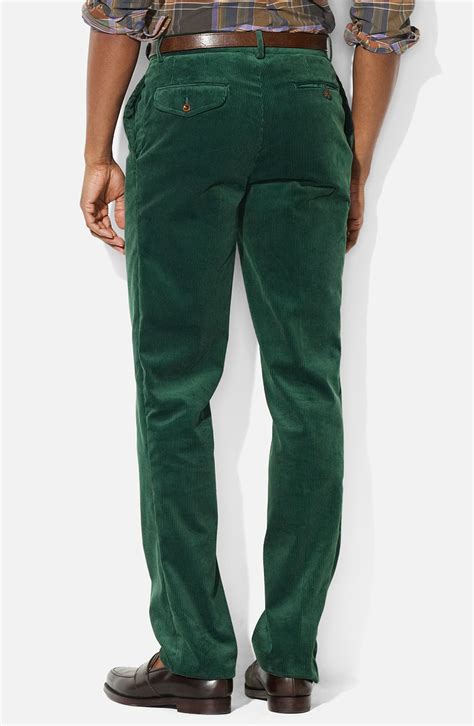 mens green corduroy pants - Pi Pants