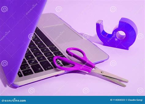 Computer Cut and Paste Command Concept Stock Photo - Image of system ...