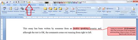 Image result for Word 365 Comment Box