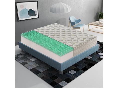 Matelas en Mousse Viscoélastique - 5 Cm De Mousse - 9 Zones De Confort ...