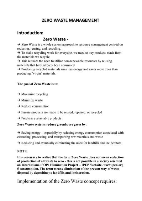 Image result for Zero Waste Management