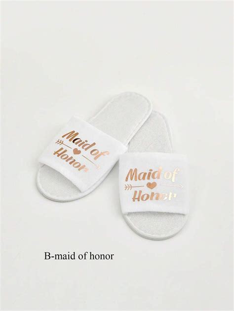 1 par de Elegantes y cómodos Pantuflas para la Boda para Novias, Damas ...