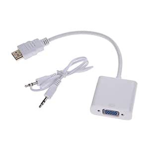 Buy FLAWISH 1080P HDMI Male to VGA Female Video Converter Adapter Cable ...