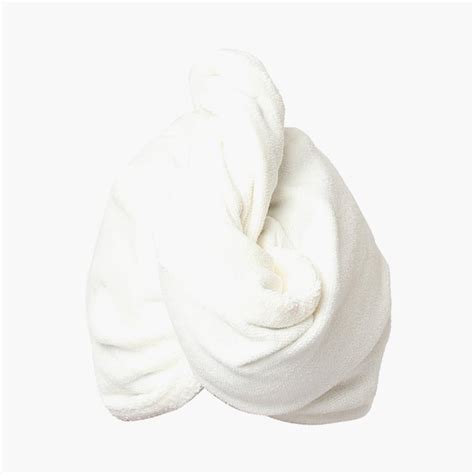 Buy SPACES Exotica Cotton Turbie Towel, White - 25x64cm from SPACES at ...