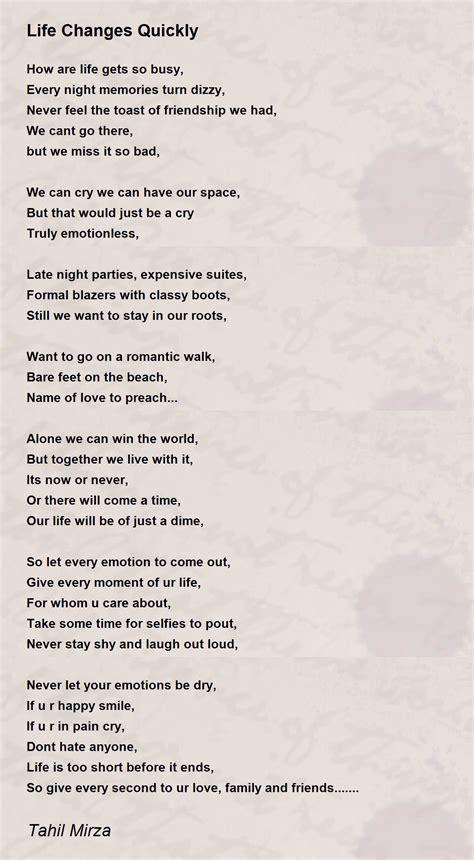 Life Changes But Memories Dont