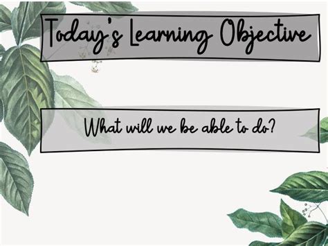 Image result for Learning Objectives Slide
