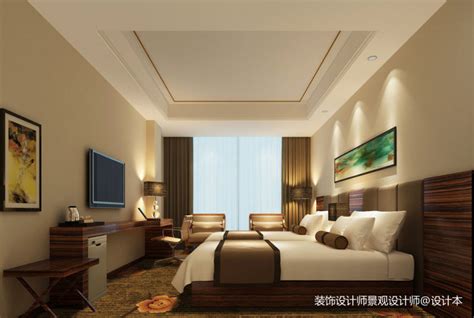 7款宾馆客房装修效果图-中国木业网