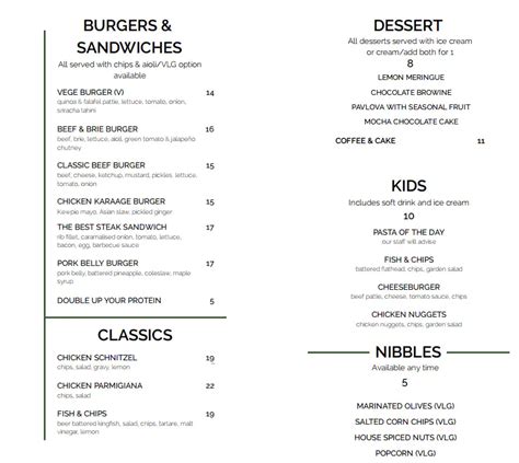 Image result for Opera Waterloo Menu