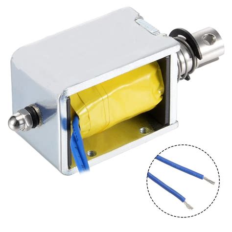 12V 1A 12W Push Pull Type Open Frame Solenoid Electromagnet