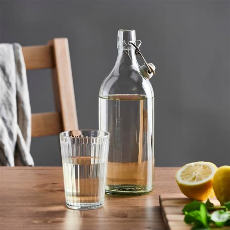 KORKEN Bottle with stopper, clear glass. Get it here - IKEA