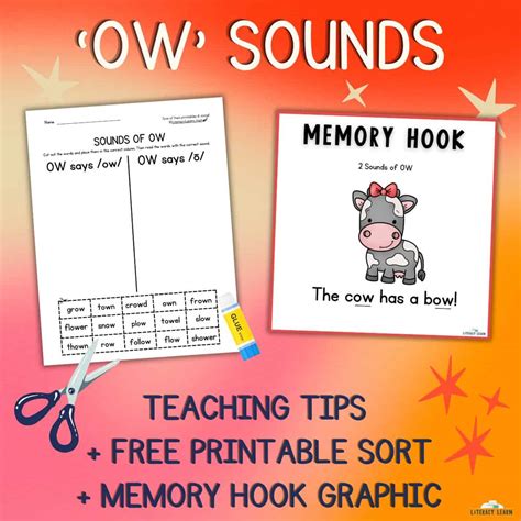 OW Sounds: Free Printables - Literacy Learn