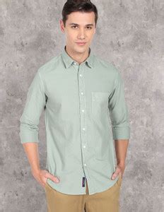 U.S. Polo Assn. Denim Co. Men Solid Casual Green Shirt - Buy U.S. Polo ...
