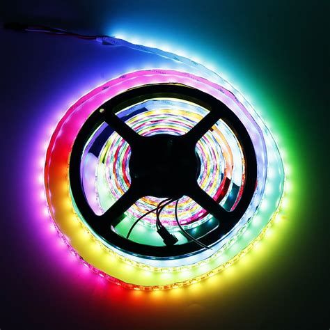 Buy Generic IP30 White PCB, 5M 30leds per meter : WS2812B led strip ...