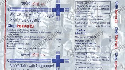 Clopitorva 10 Capsule: Uses, Side-effects, Price, Dosage & More Info ...