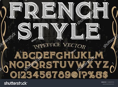 3,303 French Style Font Stock Vectors and Vector Art | Shutterstock