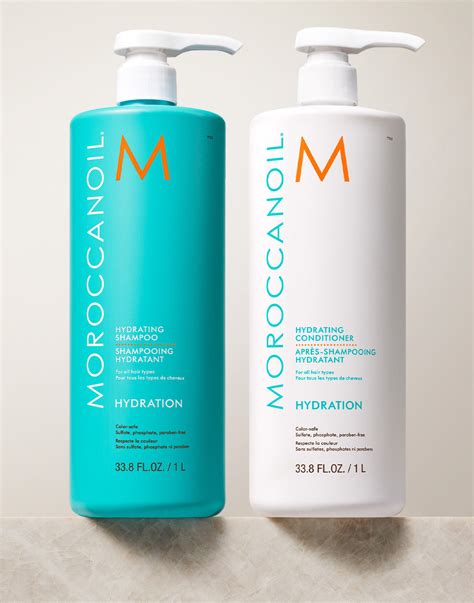 Hydrating Shampoo & Conditioner Liter Bundle – Moroccanoil