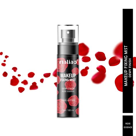 Maliao Dewy Finish Makeup Fixing Mist with Rose Essence 100ML | Long-L ...