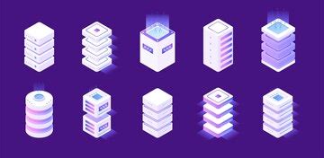 Isometric server set data server concept vector illustration | Premium ...
