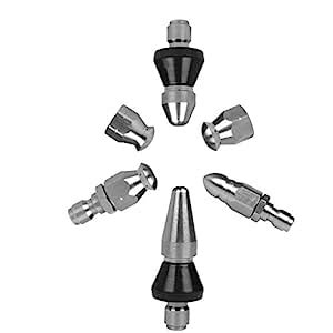 Pressure Washer Drain Sewer Cleaning Pipe Jetter Rotary Nozzle E:Round ...