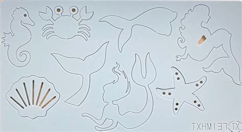 Bakewareind Mermaid Underwater Sea Theme Cake Embosser Stamp