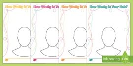 I Like Myself Crazy Hair Drawing (teacher made) - Twinkl