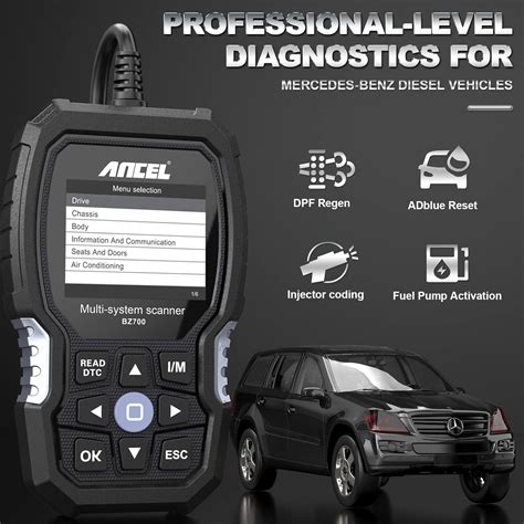 Buy ANCEL BA301 Car Battery Load Tester with ANCEL BZ700 Scanner for ...