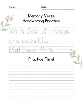 Scripture Handwriting Practice 的图像结果