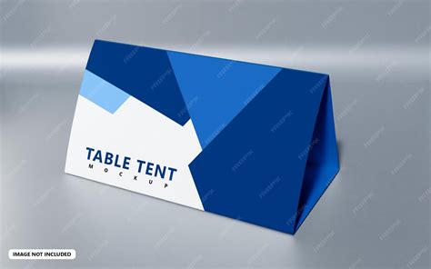 Table tent card mockup template free psd | Premium PSD