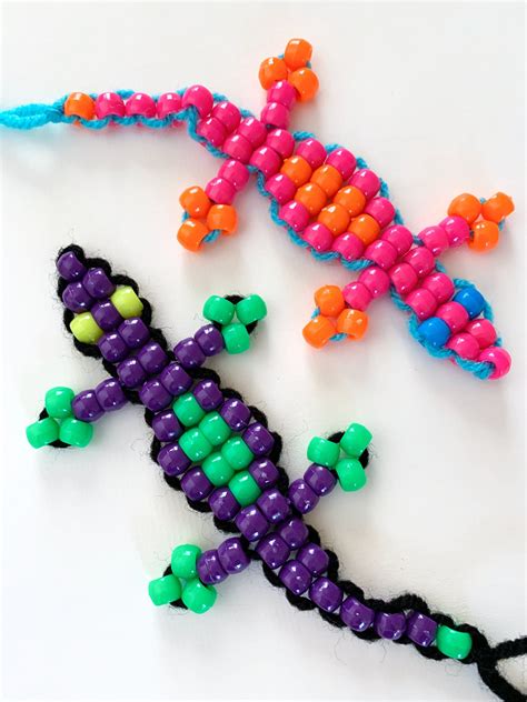 Beaded Lizard Keychain