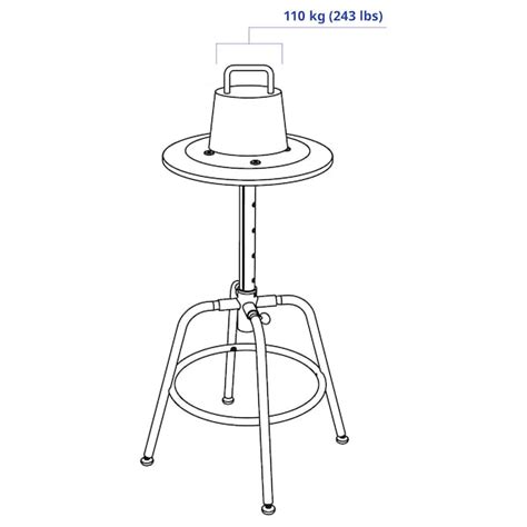 KULLABERG stool, black - IKEA