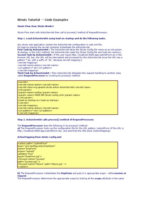 Apache Struts Tutorial 的图像结果