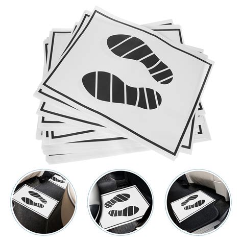 Omeite Disposable car floor mats (black and white) 50pcs - Walmart.com