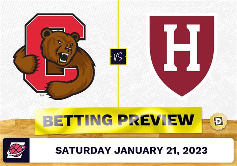 Cornell vs. Harvard CBB Prediction and Odds - Jan 21, 2023