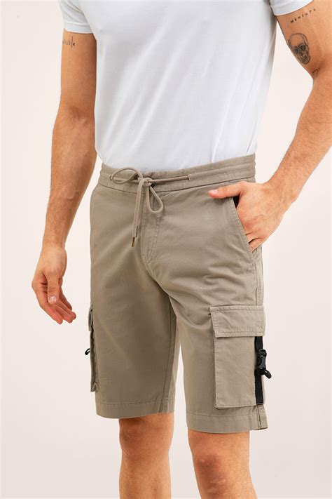Romp Khaki Cargo Shorts - SNITCH