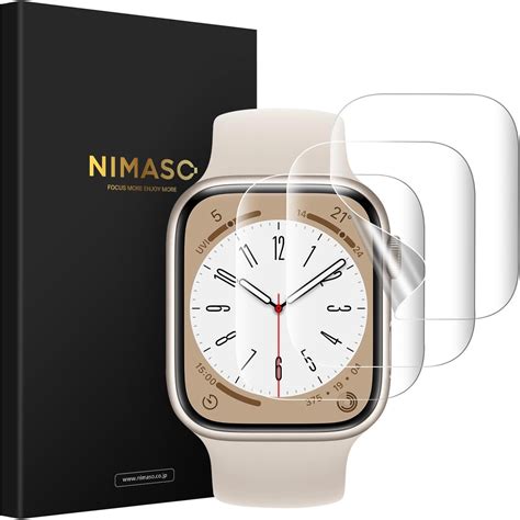 Amazon | 【3枚】BELIYO Apple Watch 保護フィルム 41mm Apple Watch フィルム PET複合材 [日本 ...