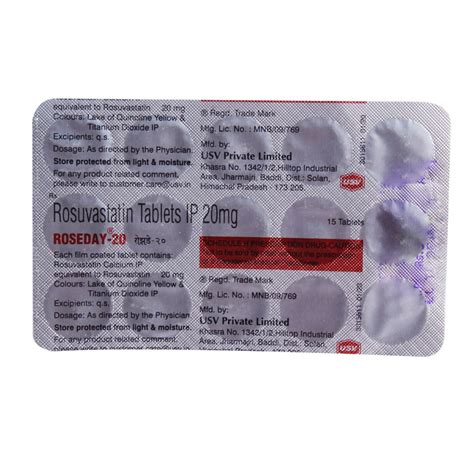 Roseday-20 Tablet 15's Price, Uses, Side Effects, Composition - Apollo ...