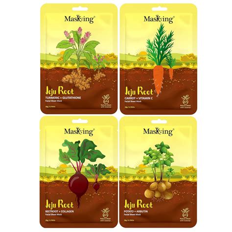 Buy Masking Jeju root Facial Sheet Mask | Face Serum Mask Sheet ...