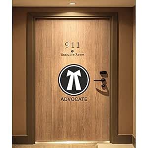 Sticker Bazzar Vinyl Matte Finish Advocate Sign N Symbol Wall Sticker ...