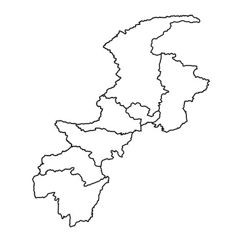 Khyber pakhtunkhwa province map province of pakistan vector ...