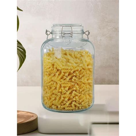 Buy UMAI Glass Jar Storage Container with Attached Lid, 4L Online