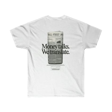 Money Talks We Translate Vintage Wall St Journal Ad Tee - Etsy