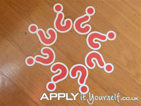 Floor stickers, multiple, cut-to-shape, die cut, hardwood, wood ...